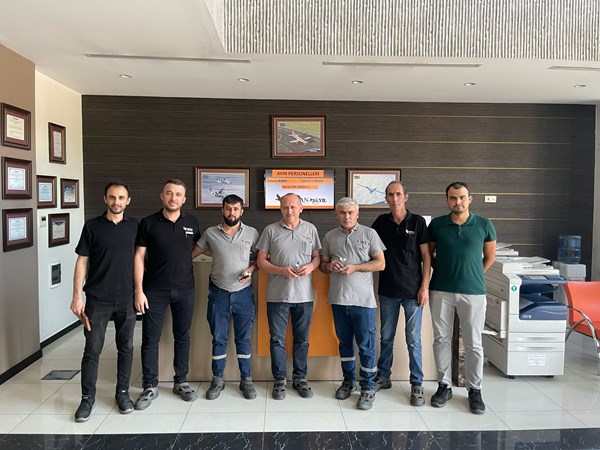 We would like to thank Selami KARA, Ekrem UYANIK, Hasan Efe SOLMAZ for their devoted work in May and June in our company and wish them continued success.