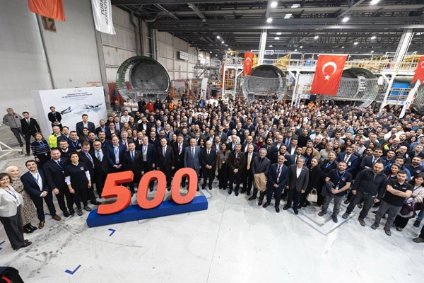 Türk Havacılık ve Uzay Sanayii (TUSAŞ), Airbus A320 tek koridorlu uçak ailesi için üretilen S18/19 entegre SWIFT gövde bölümünün 500’üncü teslimatını başarıyla gerçekleştirdi. 