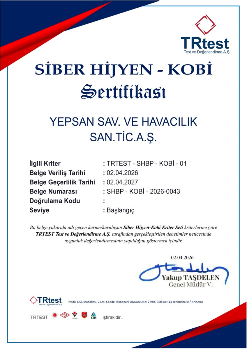 YEPSAN SAVUNMA SANAYİ VE HAVACILIK